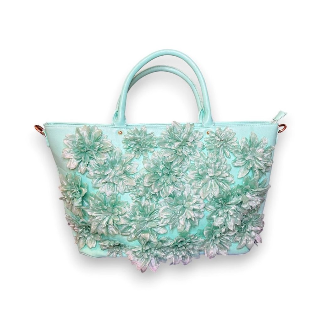 Pink Haley Tote Bag - New Bag with some marks and scrapes - Teal Color